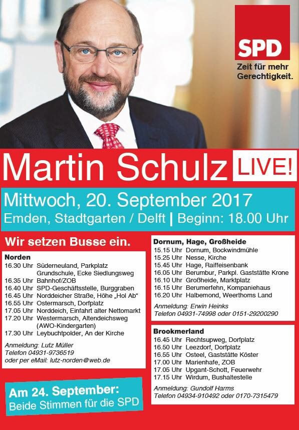 Martin Schulz Kundgebung